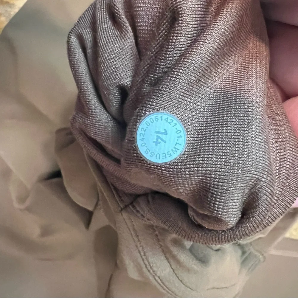 55. Lululemon size 14 brown align mini flare / wide leg pant inseam 33” - Picture 2 of 2